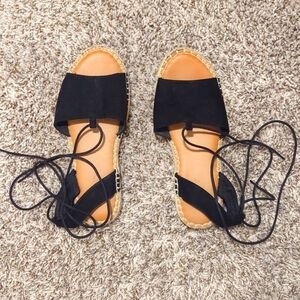 Beach Lace-Up Sandals - Old Navy